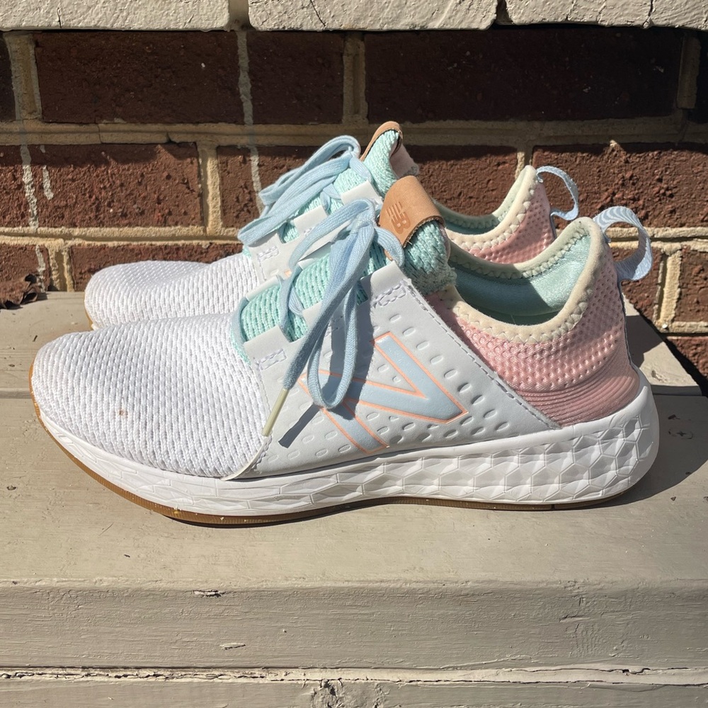 New Balance Women’s Fresh Foam Cruz v1 Reissue White Cloud Pink